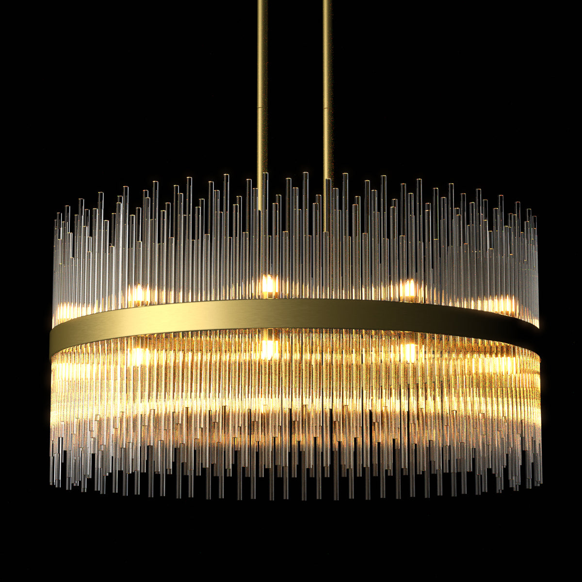 Brass store led chandelier