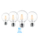 4PACK Motion Sensor LED G95 Filament Bulb 5W Equivalent 60W 2700K Warmwhite No DIM - 7Pandas Australia