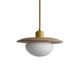 JORDAN Natural Wood Pendant Light with Opal Glass Shade Kitchen Island Dinning Room E27 base - 7Pandas Australia