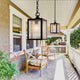 ARENA Outdoor Pendant Light for Porch Light with Adjustable Chain Doorway Front Door Exterior Hanging Lantern - 7Pandas Australia