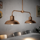 Florence Aged Solid Copper Italian Industrial Style Antique Pendant Light - 7Pandas Australia