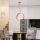 NOBU LED Timber Nordic Style Glass Pendant Light Natural Oak Wood E27 - 7Pandas Australia