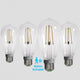 4PACK Motion Sensor LED Filament Bulb 5W Equivalent 60W 2700K Warmwhite No DIM - 7Pandas Australia