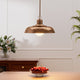 Florence 35cm Solid Copper Industry Style Pendant Light Aged Copper E27 - 7Pandas Australia