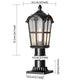 HALEY Exterior Outdoor Post Lights with Pier Mount Base Matt Black E27 - 7Pandas Australia