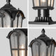 HALEY Exterior Outdoor Post Lights with Pier Mount Base Matt Black E27 - 7Pandas Australia