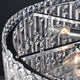 PERONI 600mm Diameter Round Modern Clear Crystal Chandelier Lighting E14 Base - 7Pandas Australia