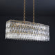 PERONI 1000mm Rectangle Modern Crystal Chandelier Lighting E14 Base - 7Pandas Australia