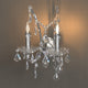 PARIS Provincial Style K9 Crystal Wall Light  E14 Candelabra bulb - 7Pandas Australia