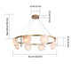 CLAUD Circular Modern Style Alabaster Chandeliers Dinning Room Foyer Entryway Hallway G9 Base - 7Pandas Australia