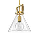 PENY Large Modern Style Glass Pendant Kitchen Island with Clear Oversized Triangular Glass Shade - 7Pandas Australia