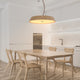 EDWARD Natural Wood LED Timber Pendant Light Contemparory Style Kitchen Island 3000K warmwhite - 7Pandas Australia