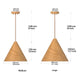 ERDOS Modern Nordic Style Natural Wood Pendant Light Fixtures E27 base - 7Pandas Australia