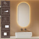 LED Oval Bathroom Mirror with Lights Color Temperature Adjustable CCT Dimmable - 7Pandas Australia