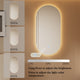 LED Oval Bathroom Mirror with Lights Color Temperature Adjustable CCT Dimmable - 7Pandas Australia