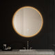 LED Round Bathroom Vanity Mirror Color Temperature Adjustable CCT Dimmable Lights - 7Pandas Australia