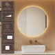 LED Round Bathroom Vanity Mirror Color Temperature Adjustable CCT Dimmable Lights - 7Pandas Australia